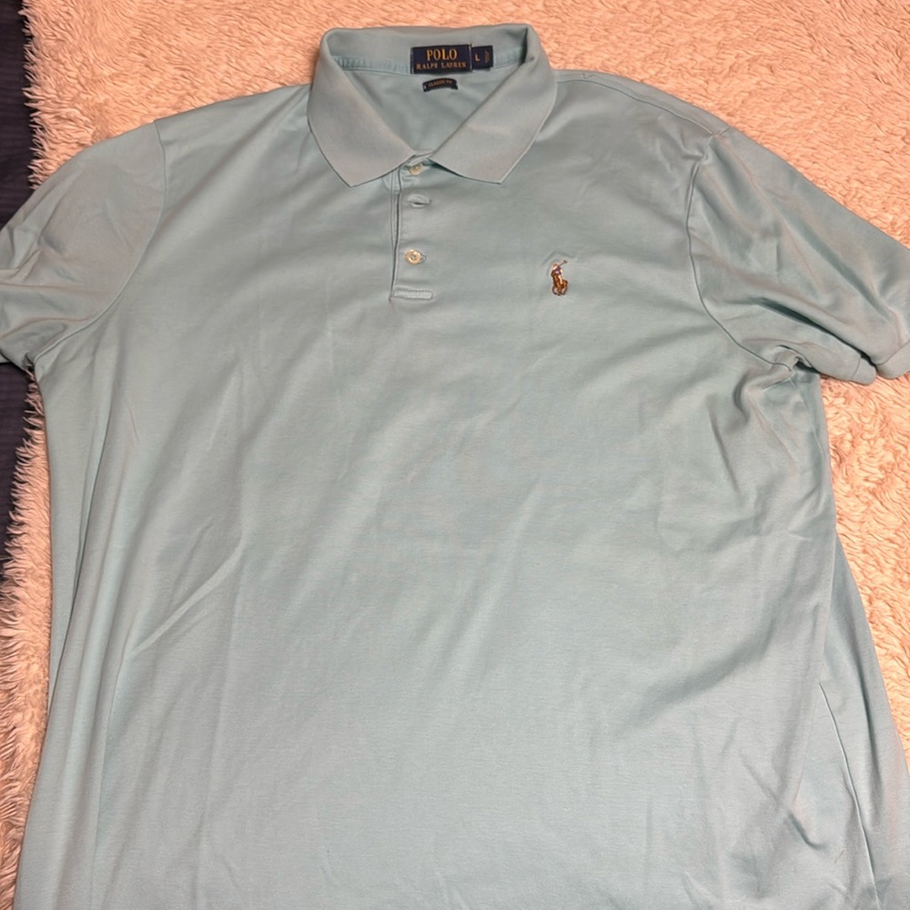 SeaFoam green SS Polo Ralph Lauren Size Large Classic Fit